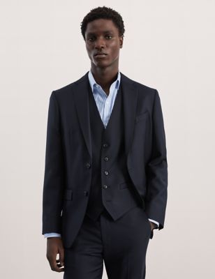 Tailored Fit Pure Wool Suit Jacket