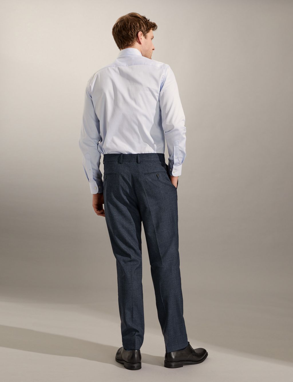 Tailored Fit Bi-Stretch Puppytooth Trousers image 5