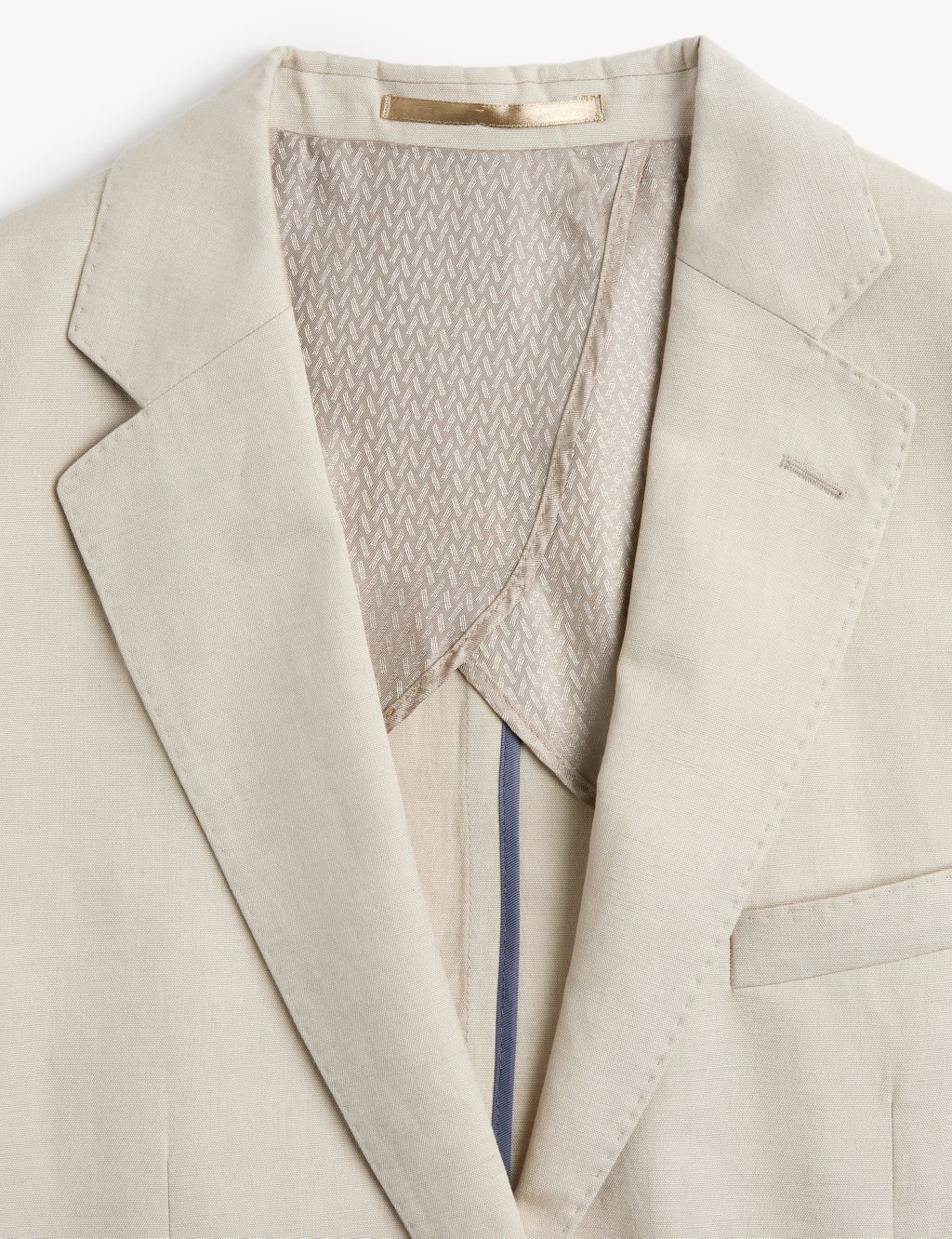 Tailored Fit Italian Silk And Linen Jacket image 4