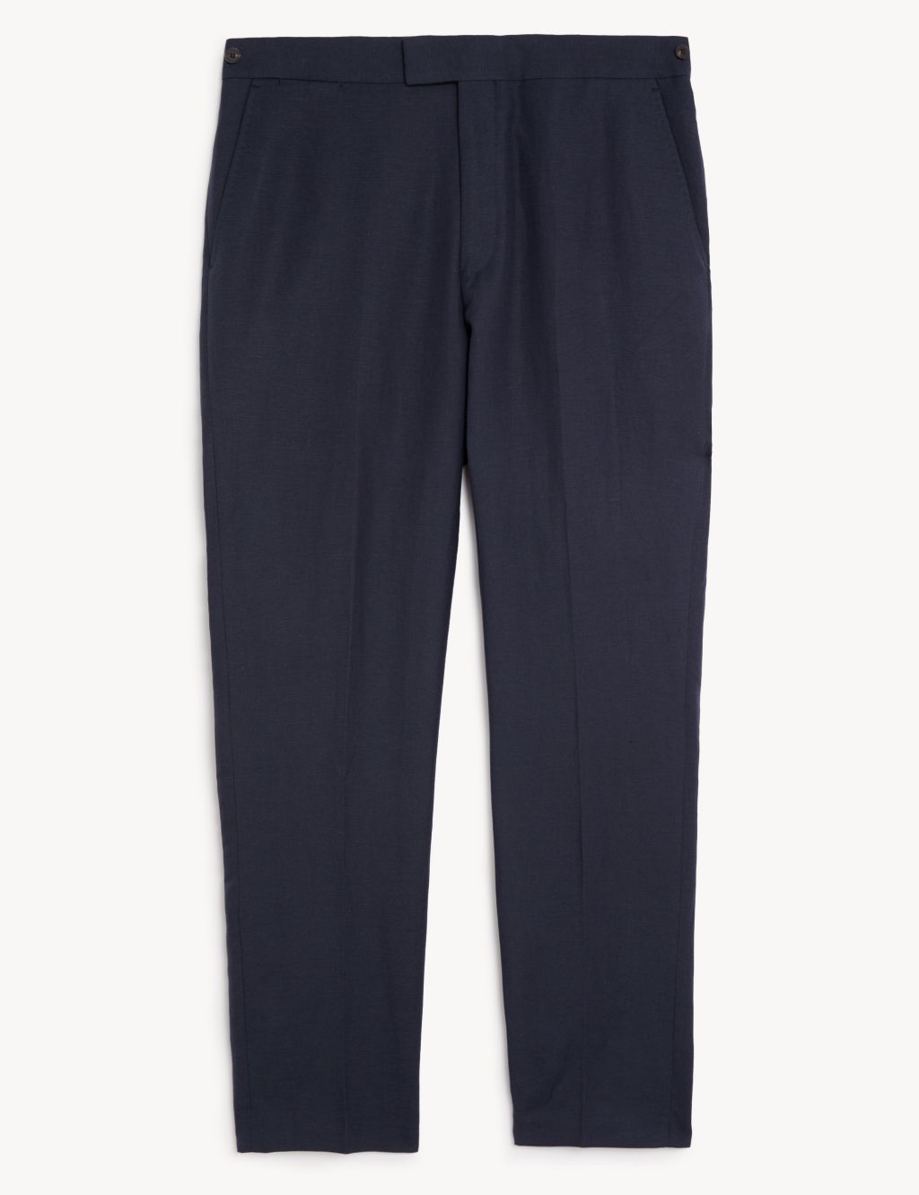Tailored Fit Italian Silk And Linen Trousers image 1
