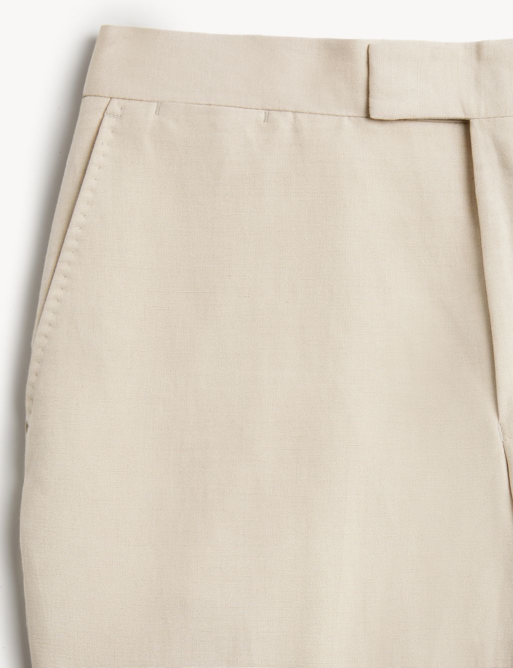 Tailored Fit Italian Silk And Linen Trousers image 10