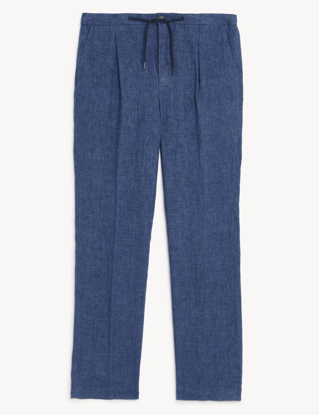 Tailored Fit Pure Linen Trousers image 2