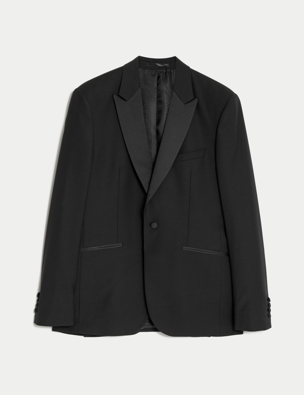 Tailored Fit Wool Rich Tuxedo Jacket image 1