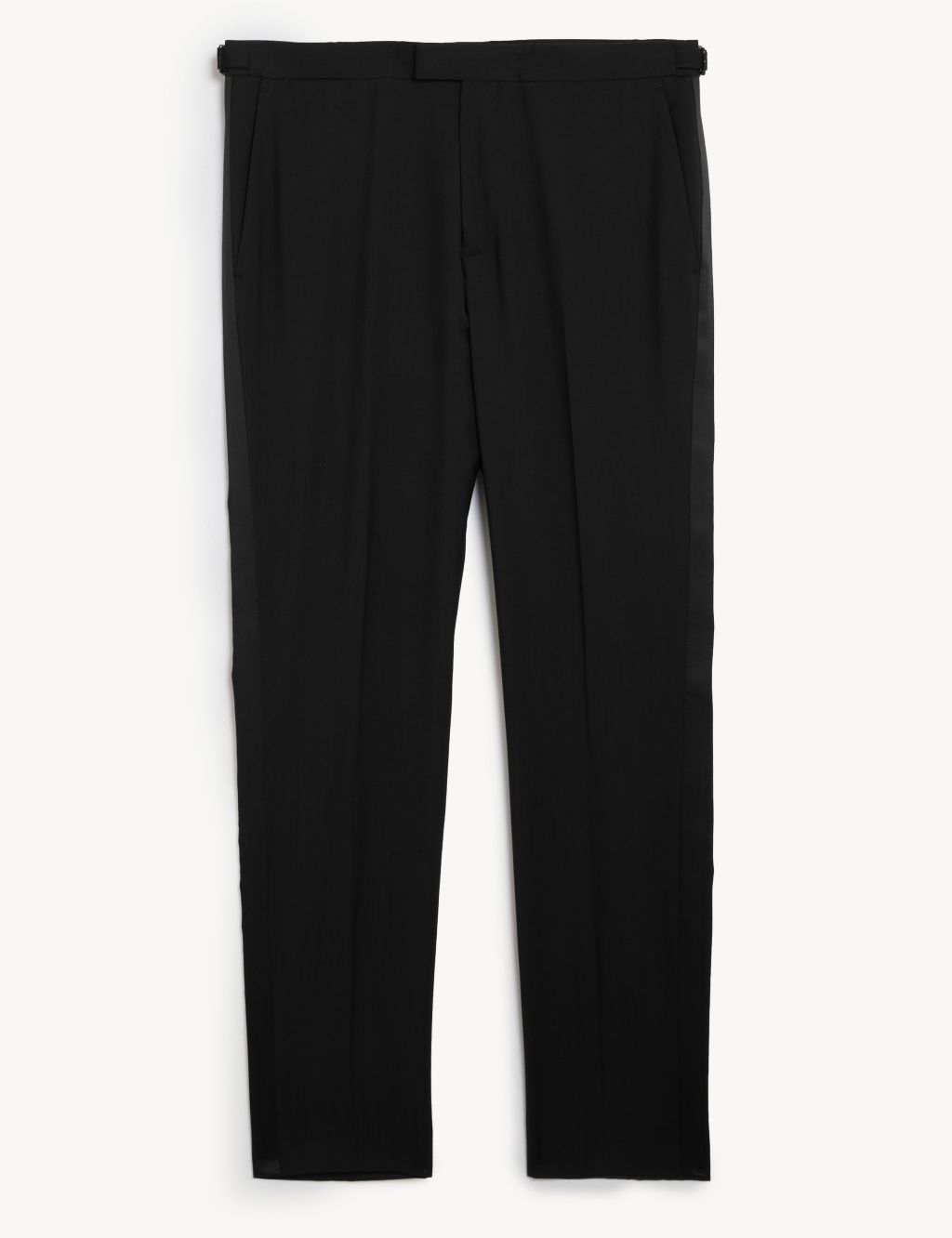 Slim Fit Pure Wool Tuxedo Trousers image 2