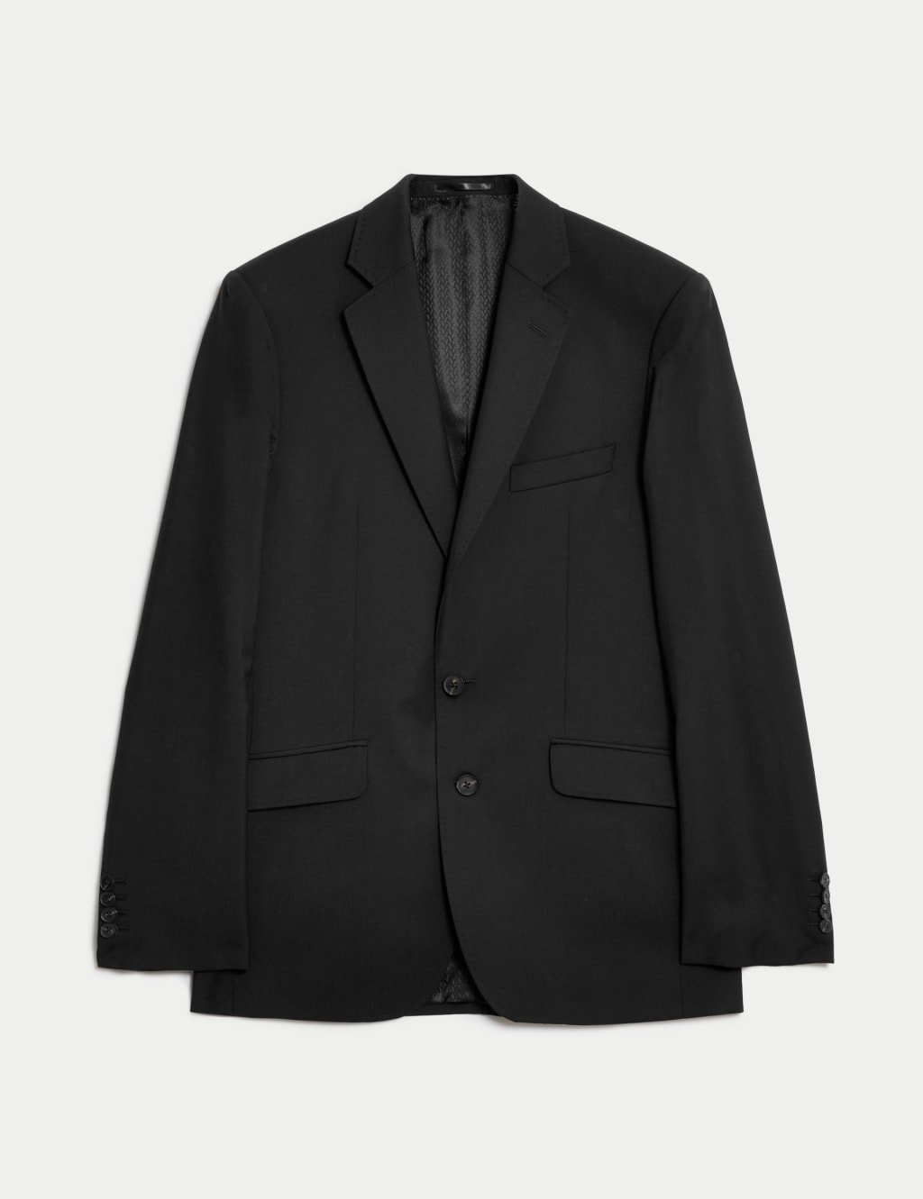 Tailored Fit Pure Wool Twill Jacket