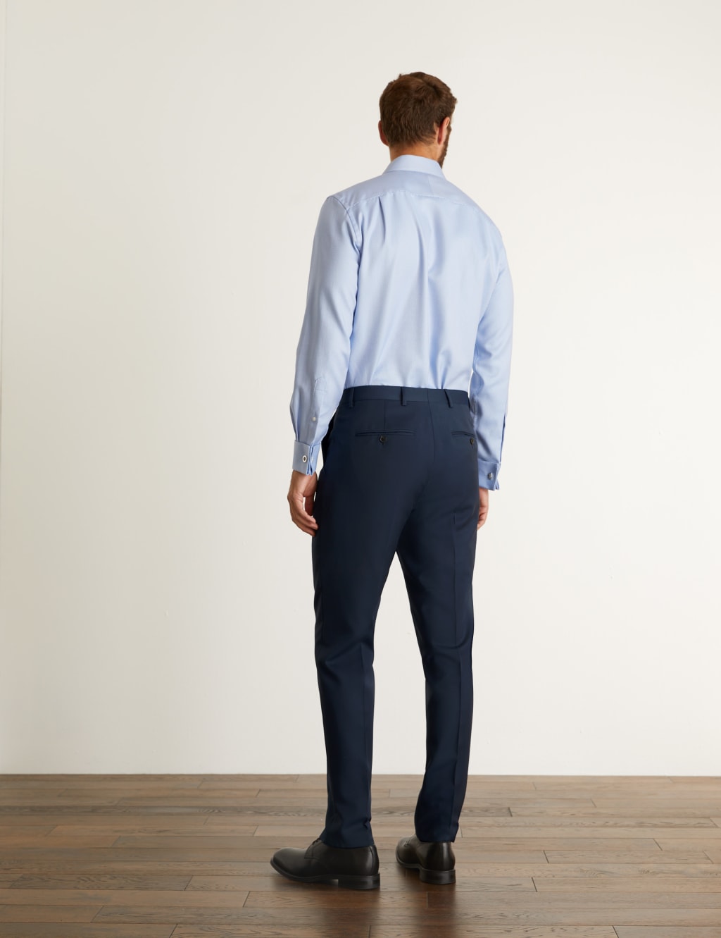 Slim Fit Pure Wool Twill Trousers image 5