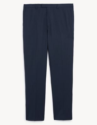 

JAEGER Mens Slim Fit Pure Wool Twill Trousers - Medium Navy, Medium Navy
