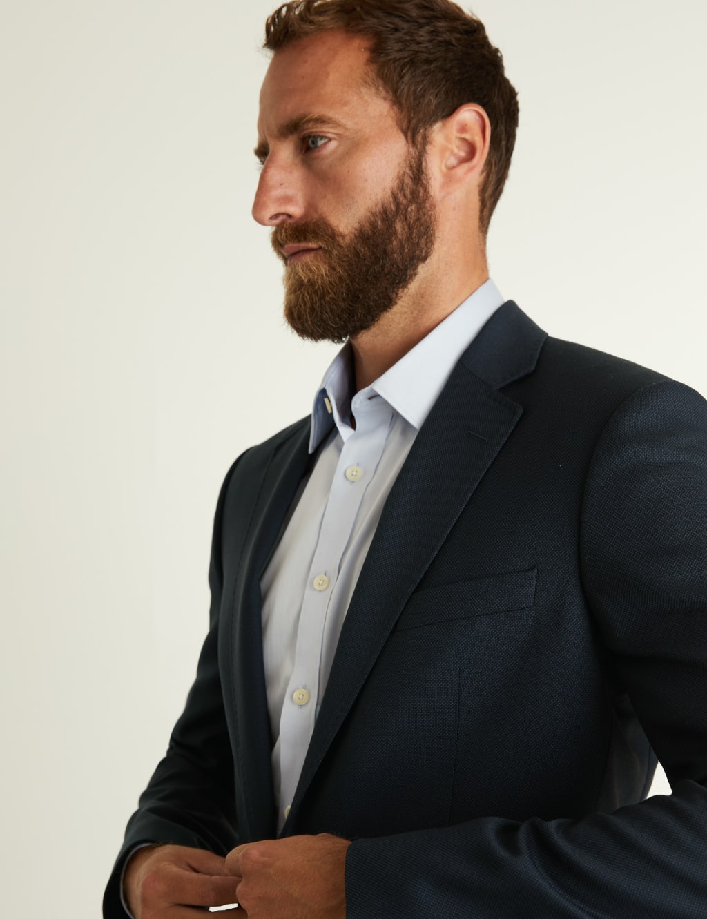Tailored Fit Pure Wool Birdseye Jacket image 5