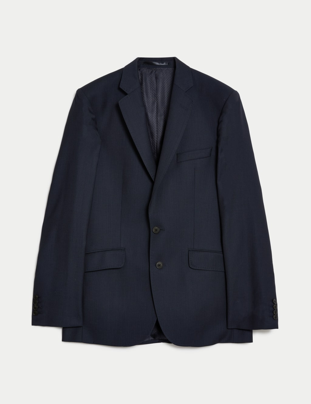 Tailored Fit Pure Wool Birdseye Jacket image 1