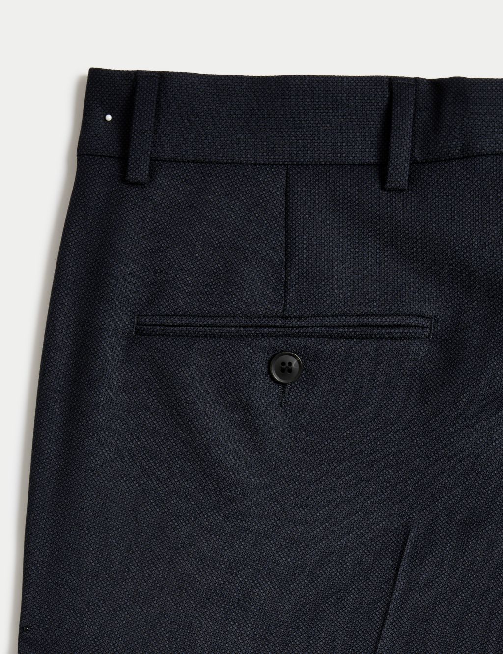 Tailored Fit Pure Wool Birdseye Trousers image 4