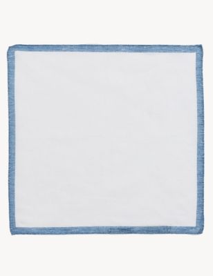 Italian Woven Pure Linen Pocket Square - KG