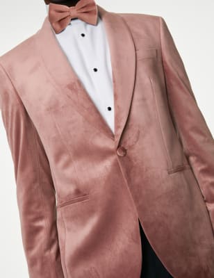 Slim Fit Velvet Jacket | M&S AU