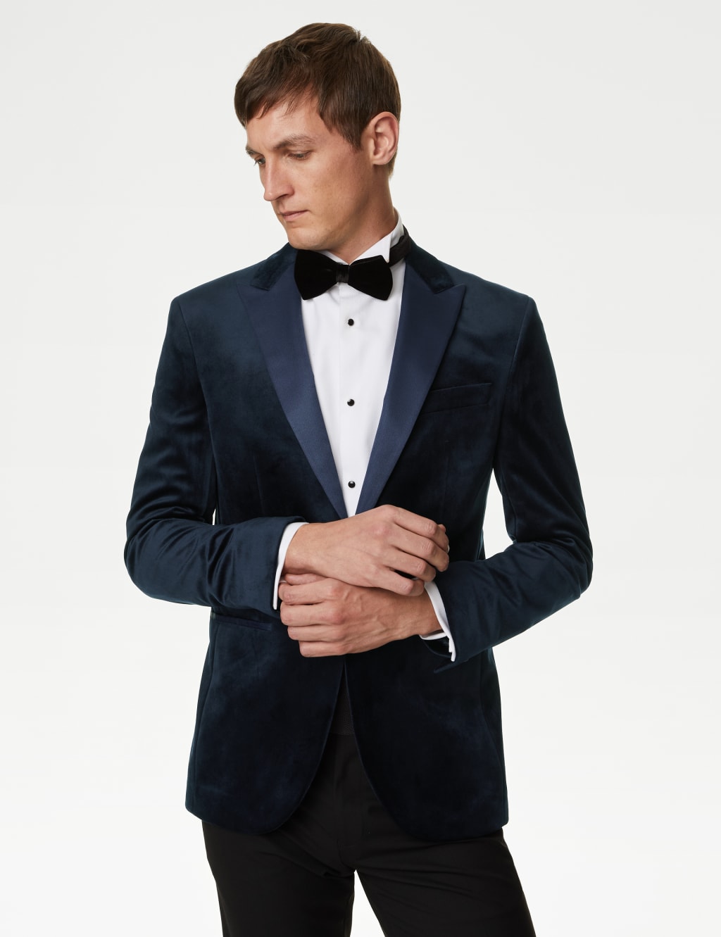 Slim Fit Velvet Tuxedo Jacket