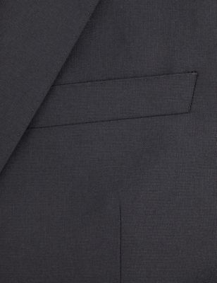 M&S Savile Row Inspired Mens Regular Fit British Wool Pinstripe Jacket