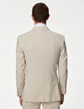 Tailored Fit Linen Rich Double Breasted Suit Jacket