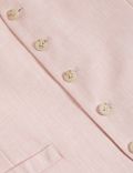 Gilet de costume en tissu d’origine italienne, doté de la technologie Linen Miracle™