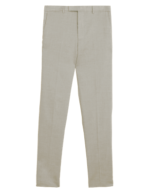 

M&S Collection Pantalón slim Linen Miracle™Mens - Light Natural, Light Natural