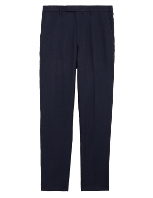 

Mens M&S Collection Miracle™-Hose mit italienischem Leinenanteil und schmalem Schnitt - Dark Navy, Dark Navy