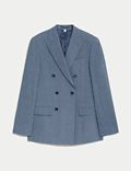 Tailored Fit Italian Linen Miracle™ Double Breasted Suit Jacket