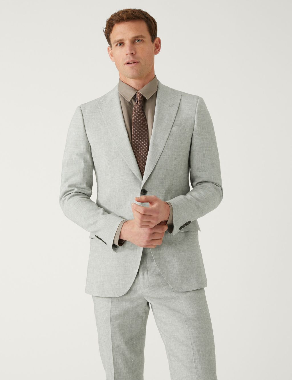 Slim Fit Italian Linen Miracle™ Suit Jacket image 3