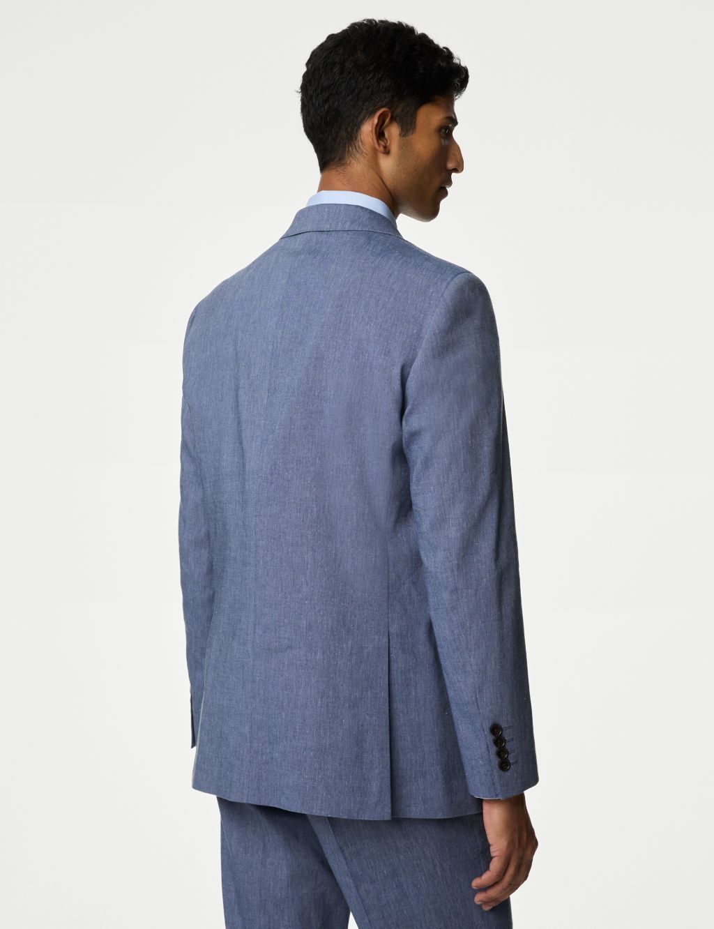 Tailored Fit Linen Rich Suit Jacket image 5