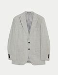 Tailored Fit Linen Rich Suit Jacket