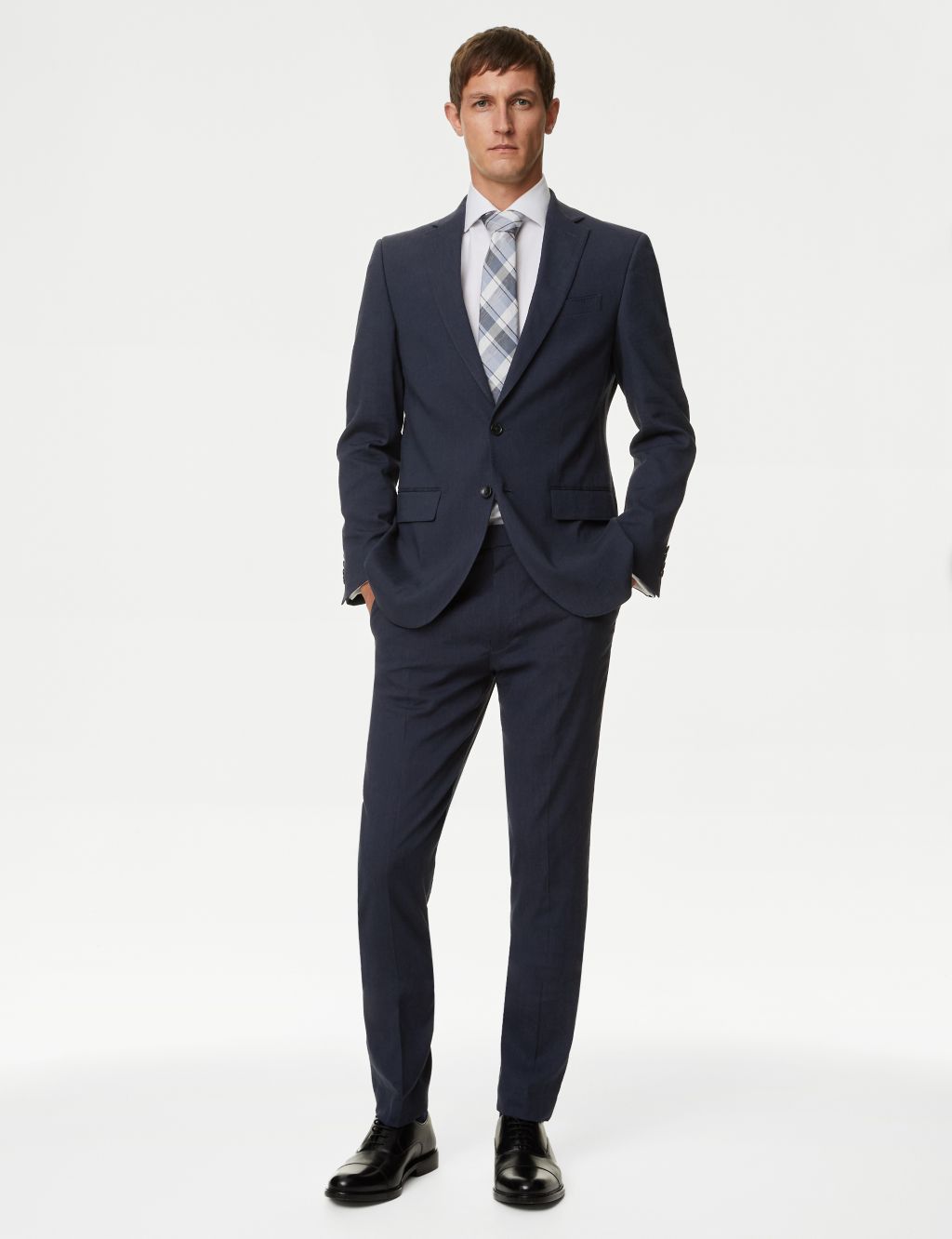 Tailored Fit Italian Linen Miracle™ Suit Trousers image 8