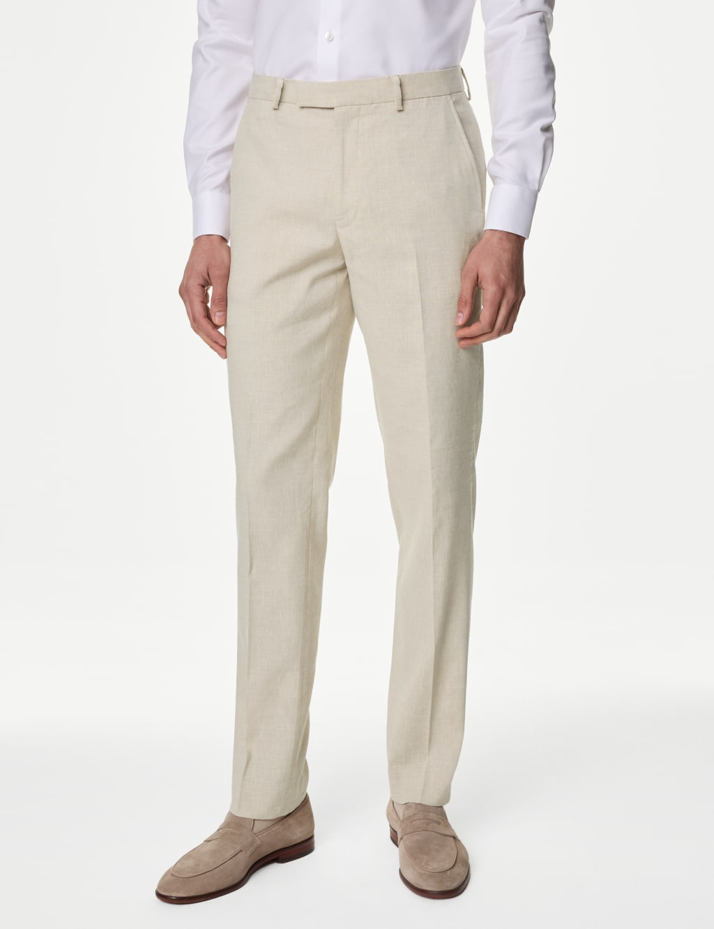 Tailored Fit Italian Linen Miracle™ Suit Trousers