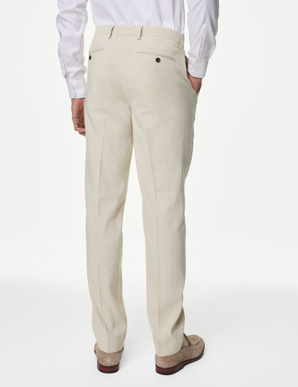 Men's Linen Trousers M&S