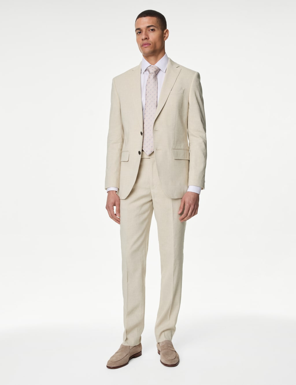 Tailored Fit Italian Linen Miracle™ Suit Trousers image 5