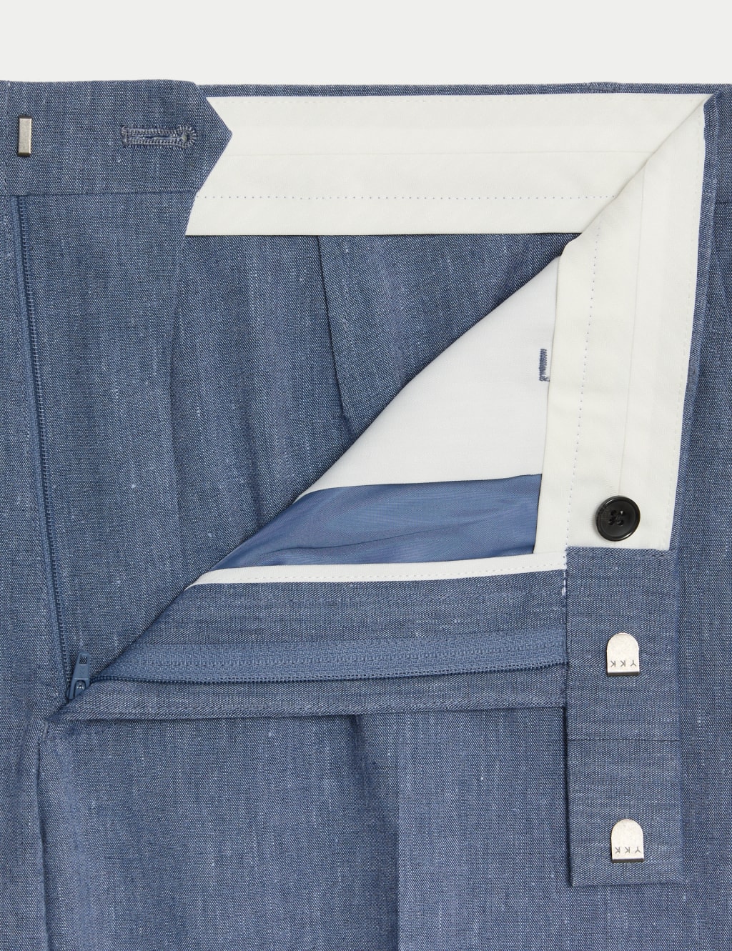 Tailored Fit Italian Linen Miracle™ Suit Trousers image 3
