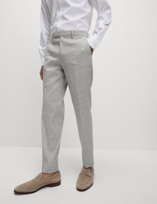 Tailored Fit Italian Linen Miracle™ Suit Trousers - SI