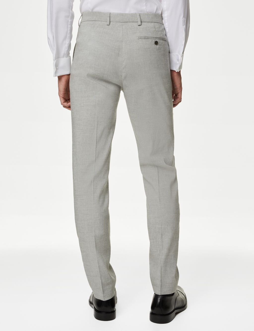 Tailored Fit Italian Linen Miracle™ Suit Trousers image 4