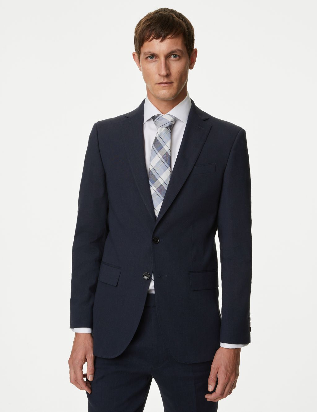 Tailored Fit Italian Linen Miracle™ Suit Jacket image 3
