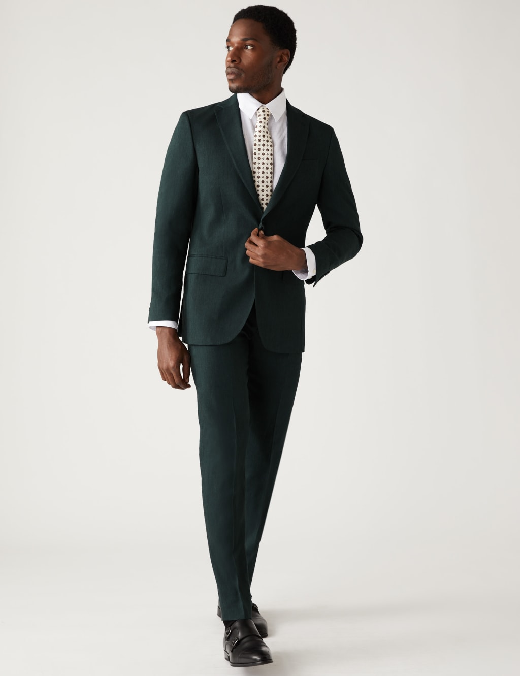 Tailored Fit Italian Linen Miracle™ Suit Jacket image 3