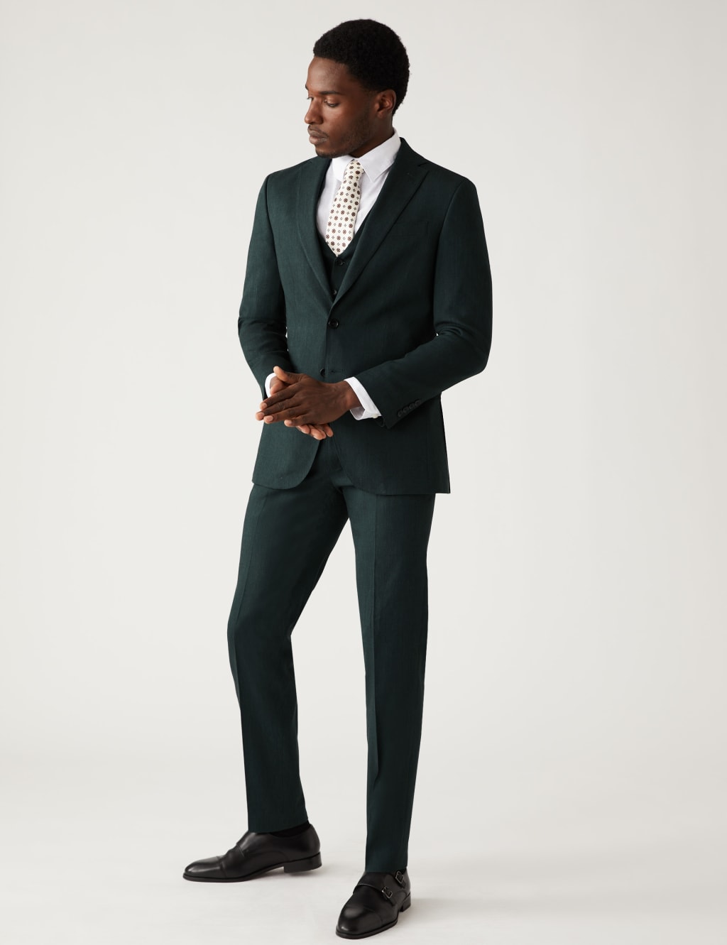 Tailored Fit Italian Linen Miracle™ Suit Jacket image 5