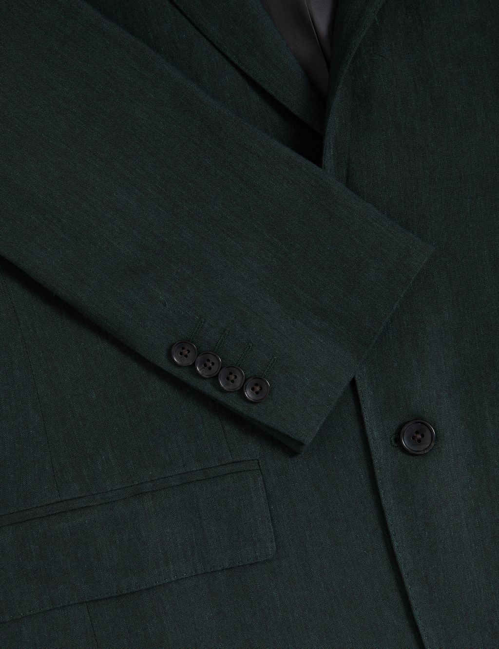 Tailored Fit Italian Linen Miracle™ Suit Jacket image 6