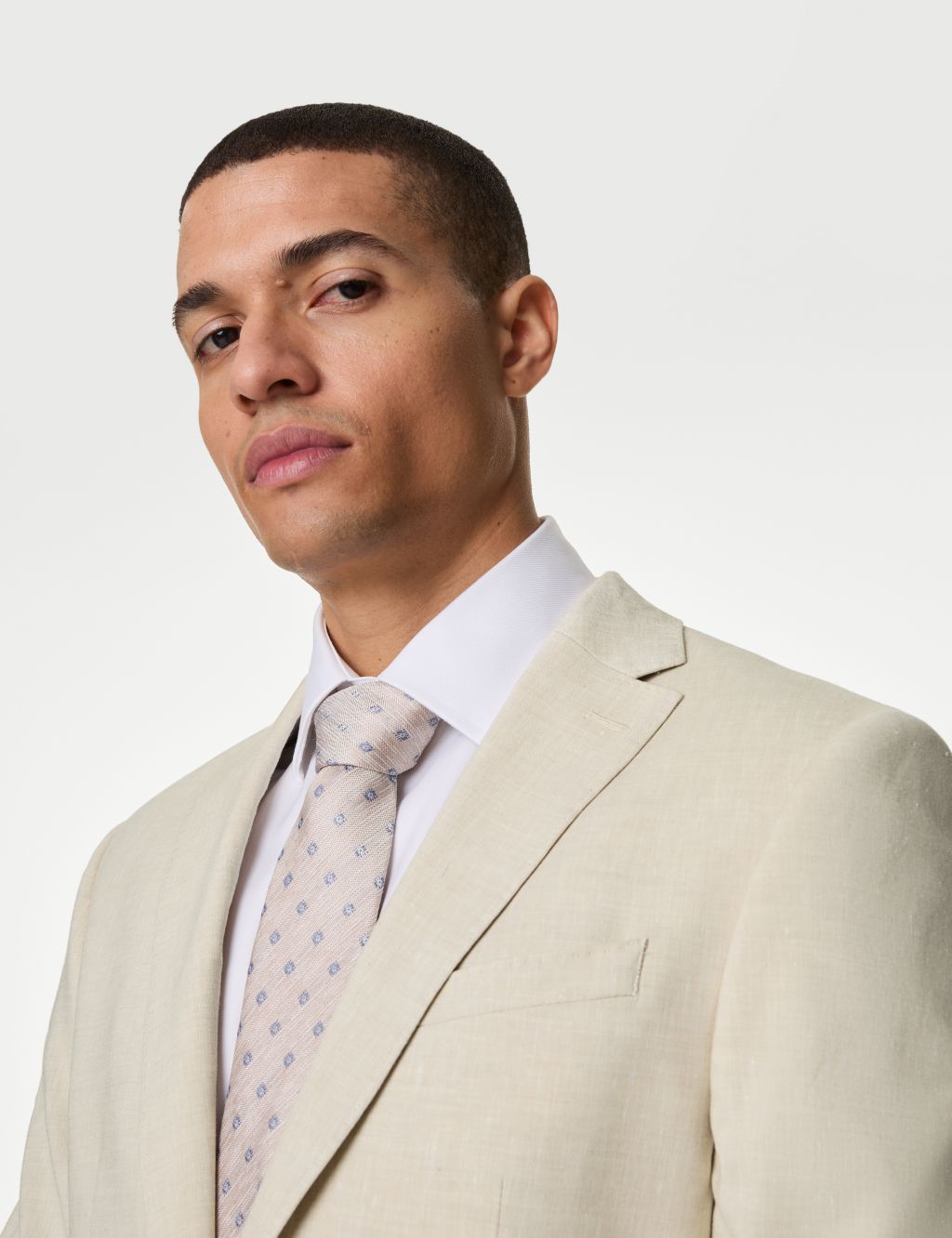 Tailored Fit Italian Linen Miracle™ Suit Jacket image 4
