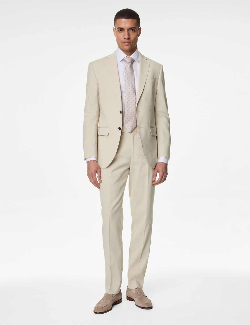 Tailored Fit Italian Linen Miracle™ Suit Jacket image 5