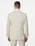 Veste de costume coupe ajustée en tissu d’origine italienne, dotée de la technologie Linen Miracle™