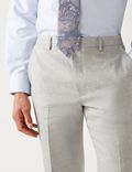 سروال بدلة كتان Miracle™ مقاس حسب الطلب بتصميم إيطالي