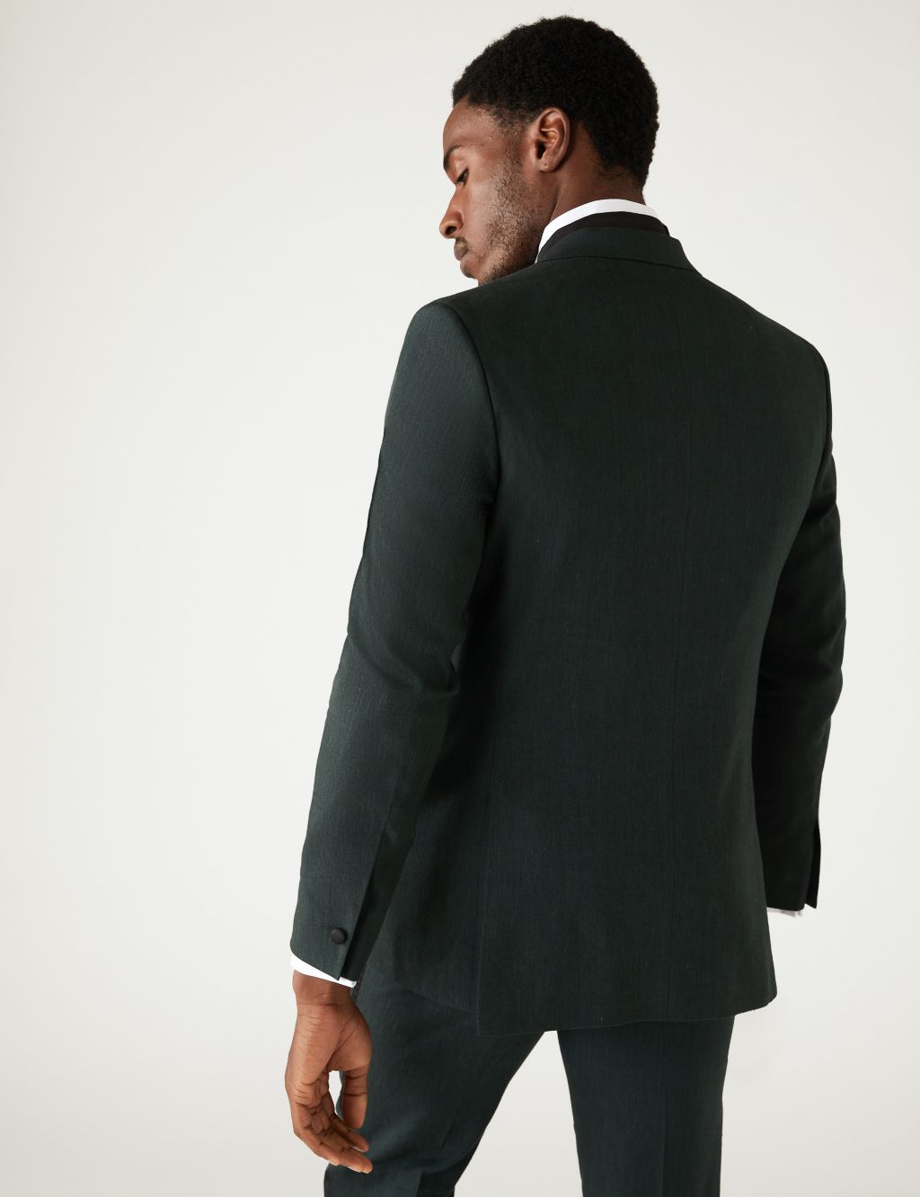 Tailored Fit Italian Linen Miracle™ Tuxedo Jacket image 4
