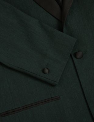 

Mens M&S Collection Tailored Fit Tuxedo Jacket - Dark Green, Dark Green