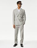 Slim Fit Double Breasted Italian Linen Miracle™ Jacket