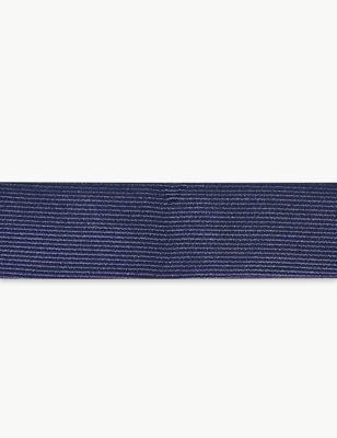 Mens M&S Collection Twill Bow Tie - Navy, Navy