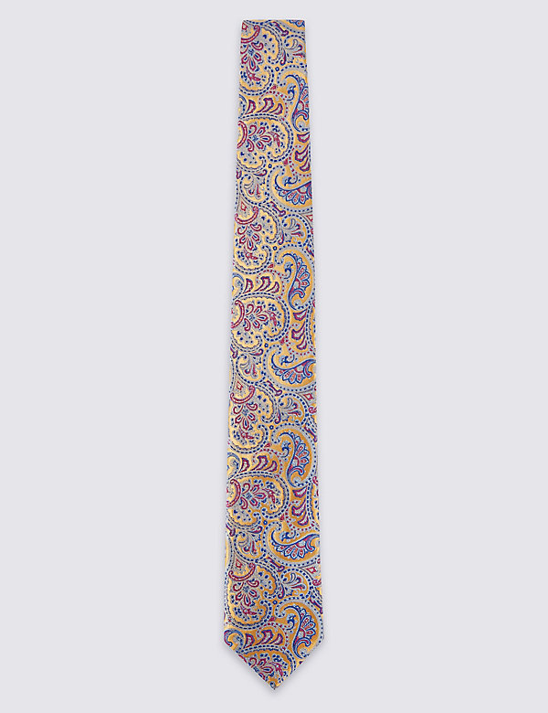 Krawatte aus reiner Seide mit Paisley-Muster - AT