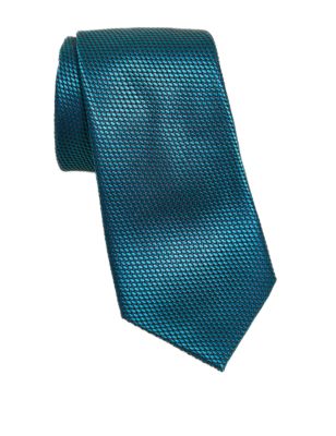 

Mens M&S Collection Textured Pure Silk Tie - Teal, Teal