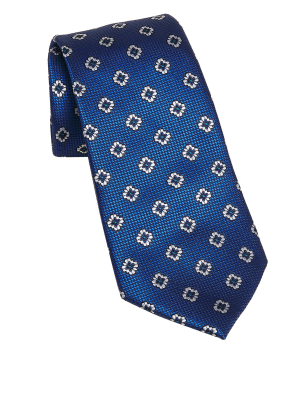 

Mens M&S Collection Luxury Silk Foulard Tie - Cobalt, Cobalt