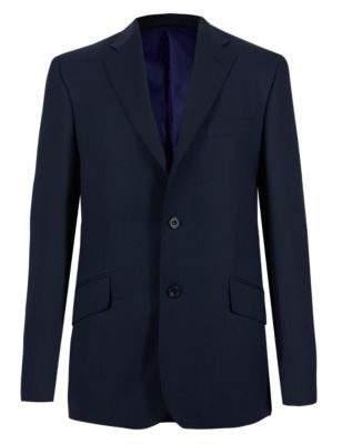Wool Blend Birdseye 2 Button Jacket | M&S Collection | M&S