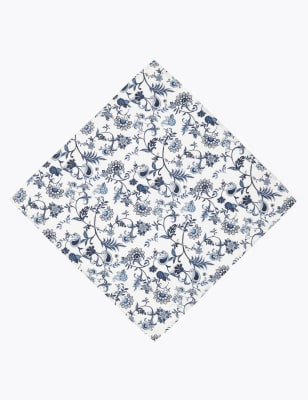 

Mens M&S Collection Floral Print Handkerchief - White Mix, White Mix